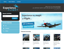 Tablet Screenshot of experienceflight.com.au